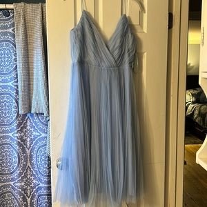 ASOS size 10 baby blue dress with optional belt